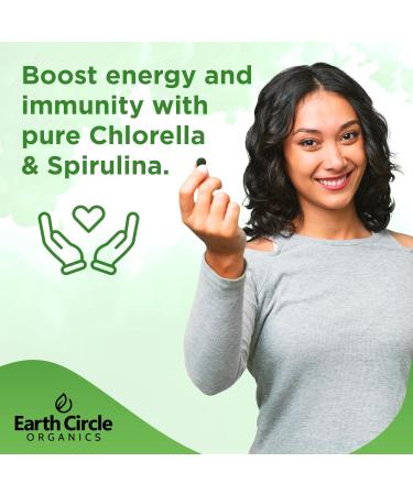 Premium Organic Chlorella / Spirulina Tablets 1000 Count (50/50) | Vegan Kosher Green Algae Superfood | Cracked Cell Wall for Maximum Absorption | High in Protein Iron Chlorophyll - Pack of 1 1000 Count (Pack of 1) - Buy Online on GoSupps.com