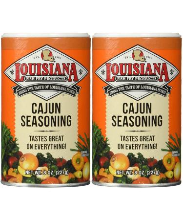 Louisiana Fish Fry Cajun Seasoning 8 Oz (2 Pack)