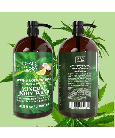 Dead Sea Collection Hemp & Coconut Lime Body Wash Pack of 2 (67.6 fl. oz) - Moisturizing Cleanser for Women and Men - Buy Online on GoSupps.com