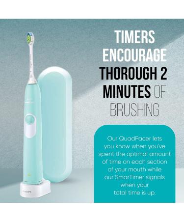 PHILIPS Sonicare EssentialClean Electric Toothbrush with DiamondClean Head & Travel Case - Mint - Buy Online on GoSupps.com