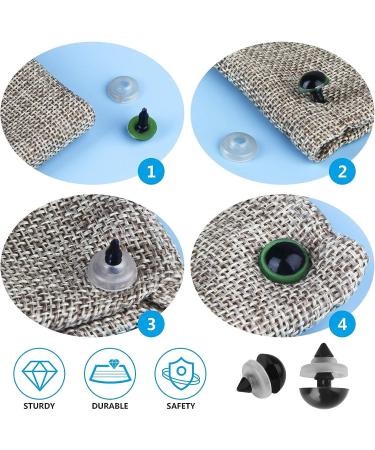 600PCS Colorful Plastic Safety Eyes & Noses for Amigurumi Craft Dolls & Toys - Buy Online on GoSupps.com
