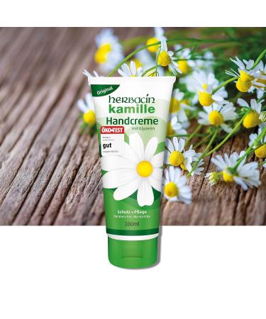 Herbacin Chamomile Hand Cream 100ml - Moisturizing Balm for Stressed Hands | Buy Online Worldwide - Buy Online on GoSupps.com