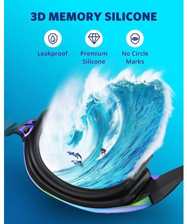Aegend Swim Goggles | No Leaking, Full Protection for Adults, Men, Women & Youth | Aqua - Buy Online on GoSupps.com