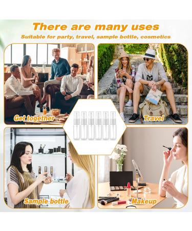 Buy 6 Small 20ml Transparent Spray Bottles - Perfect for Travel Liquid Cosmetics & Cleaning | Durable Plastic Fine Mist Spray Containers - Buy Online on GoSupps.com