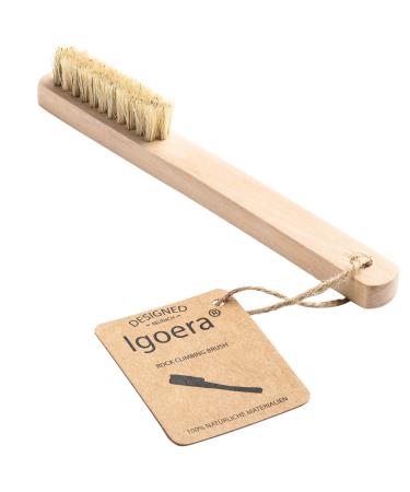 IGOERA Premium Boulder Brush | Climbing Brush | made of cherry wood for cleaning climbing holds ledges and finger holes