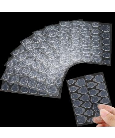 Nail adhesive sticker transparent 15 sheets /360 pieces of sticky nails fingernails double -sided jelly nail adhesive pads nail glue incorrect nails adhesive tape sticker for nail studio artificial fingernails
