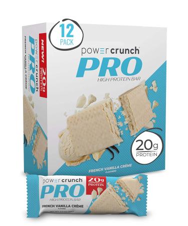 BNRG Power Crunch Protein Energy Bar PRO French Vanilla Créme 12 Bars 2.0 oz (58 g) Each