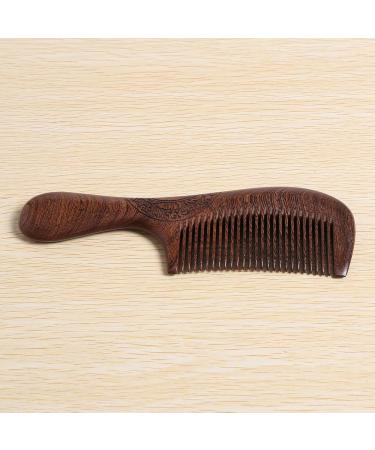 MARKELL Unisex Sandalwood Comb Women Men Home Travel Wood Anti-Static Fine-Tooth Comb Wooden Handles Hair Comb - Buy Online on GoSupps.com