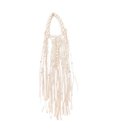 Kiido Wedding Veil Bride Headpiece Boho headband Handmade Macrame Bohemian Bridal Tiara Headdress-39 inches - Buy Online on GoSupps.com