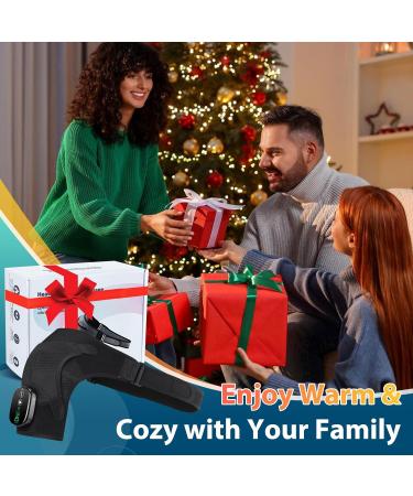 Shoulder Heating Pad Heated Shoulder Wrap with Massage Heated Shoulder Brace for Shoulder Vibration Cordless Shoulder Heating Pads Shoulder Massager with Heat Black - Buy Online on GoSupps.com