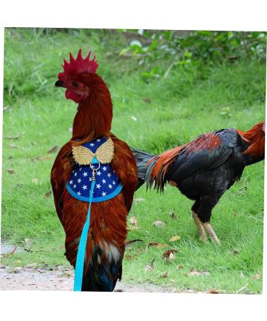 CORHAD Chicken and Duck Vest Hen Leash Chicken Lead and Harness Small Dog Harness Rooster Costume Pet Leash 17X15X0.5CM Blue - Buy Online on GoSupps.com