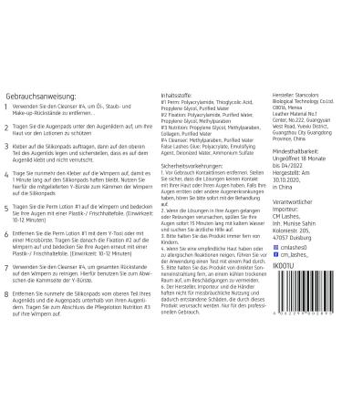 Eyelash Lifting Kit | 10-Piece Lash Lift Kit by CM Lashes | German Description | Enhance Your Look with Easy DIY Eyelash Lifts - Buy Online on GoSupps.com