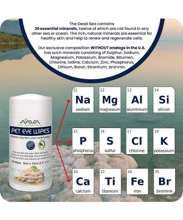 Arava Pet Eye Wipes - 100 Count - Natural Aromatherapy Medicated for Dogs Cats - Removes Dirt Crust Discharge - Prevents Tear Stains Infections & Irritations - Buy Online on GoSupps.com
