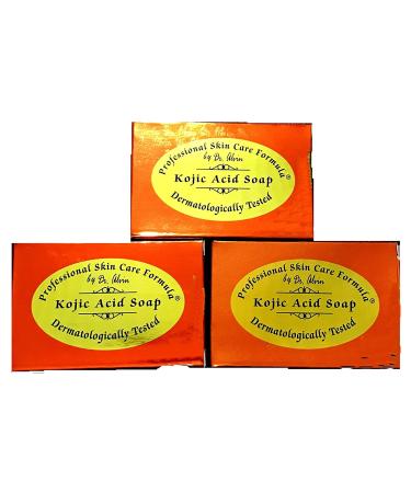 LOT OF 3 bars Kojic acid soap by Dr alvin professional and skin care fomula