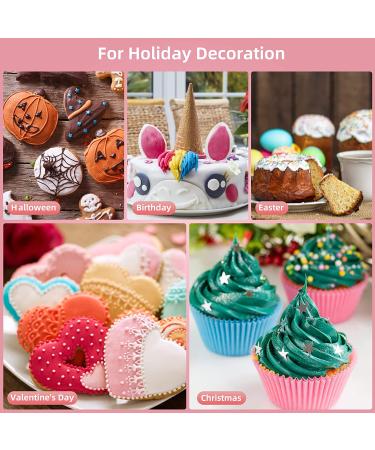 Food Coloring for Baking - 26 Vibrant Cake Food Coloring Liquid Set for Dessert Decorating  Food Grade Food Dye for Icing Fondant Cookies Easter Egg Making DIY Supplies Kit- 0.25 Fl. oz (6 ml)/Bottles - Buy Online on GoSupps.com