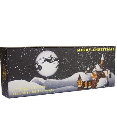 The English Soap Company Gift Boxed Hand Soaps Winter Village 3 x 100g
