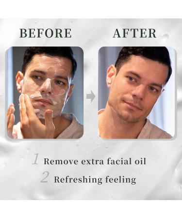 Deep Cleansing Mousse for Men | Anti-Aging Mattifying Formula | Masculine Wood & Herbal Scent | 5.27 Fl Oz - Buy Online on GoSupps.com