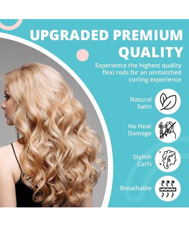 AW COMMERCE Heatless Curling Rod Headband Set - Complete Kit with Hair Curler, Clip, Scrunchies & Comb - Pink - Buy Online on GoSupps.com