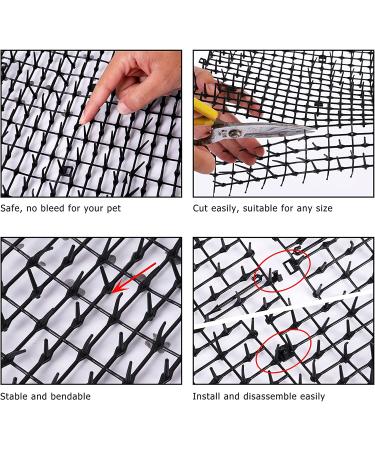 13ft Cat Scat Mat with Spikes 2 Pack - Anti-Cat Deterrent Prickle Strip for Cats - Buy Online on GoSupps.com