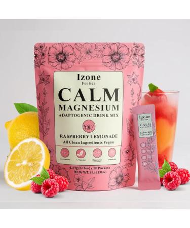 Calm Magnesium Glycinate Powder Drink Mix, Raspberry Lemonade, Sugar-Free, Vegan, 20 Packets, Magnesium Powder with Vitamin D, L-Theanine, Ashwagandha, All Clean Ingredients'. - Buy Online on GoSupps.com