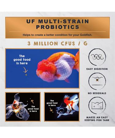 Ultra Fresh Sinking Goldfish Food | Color Enhancing Diet with Natural Ingredients | Clear Water Formula | Slow Sinking Pellets | Goldfish Ultra Color 1.87 oz - Buy Online on GoSupps.com