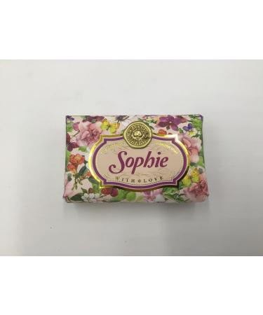 Sophie - Gift Soap Bar For Her Birthday Rose Scent Mum Grandmother Cleanser Lather Present Girl