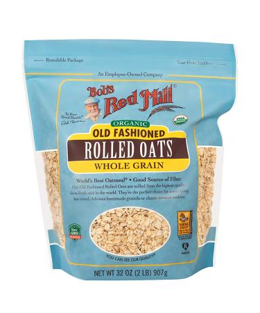 Buy Bob's Red Mill Organic Old Fashioned Rolled Oats - Whole Grain 32 oz (907 g) - Buy Online on GoSupps.com