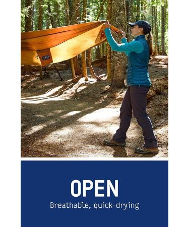 ENO DoubleNest Hammock - Lightweight Portable 1-2 Person Hammock for Camping, Hiking, Backpacking, Travel - Emerald/Yellow - Buy Online on GoSupps.com