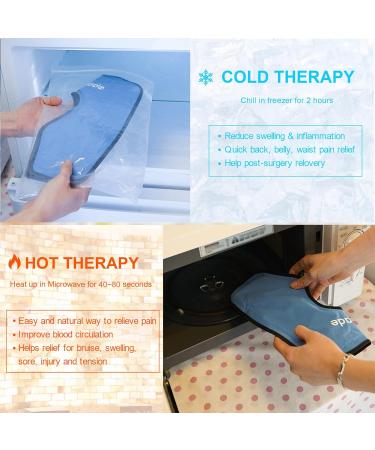 Compression Ankle Ice Pack with Air Pump - Hot & Cold Therapy for Plantar Fasciitis, Swelling, Sprains - Reusable Gel Wrap for Foot Injuries - Buy Online on GoSupps.com