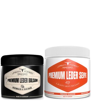 Leather soap/saddle soap 500ml + leather balm 250ml with natural beeswax as a savings set for leather care leather impregnation & cleaning in Premium Qual