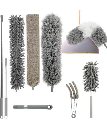 Abizarch Ceiling Fan Cleaner with Extension Rod Set Soft Microfibre Ceiling Fan Duster Removable and Bendable for Cleaning Ceiling Fans ZHAZHAMO(Style 1) - Buy Online on GoSupps.com