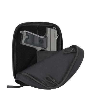 ProCase Concealed Gun Pouch, Multipurpose Carry Pistol Holster Fanny Pack Waist Bag for Handgun with Belt Loops Large Black