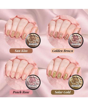 Mia Secret Rosegold Colored Acrylic Nail Art Powder Collection - 6PC | International Shipping Available - Buy Online on GoSupps.com
