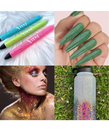 Ultra Fine Holographic Glitter Powder - 55 Colors for Resin Tumblers, Art Crafts, Nail, Body, Eye, Face, Hair Makeup - Buy Online on GoSupps.com