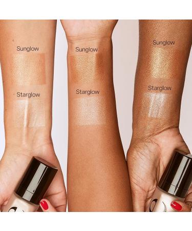 Saie Glowy Super Gel Illuminator - Sunglow (1 oz) | Lightweight Luminizer for Glowing Skin - Buy Online on GoSupps.com