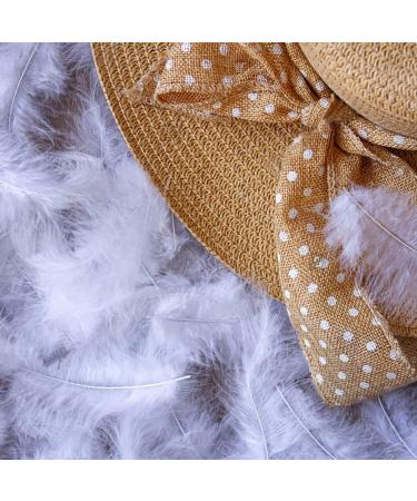White Feather Craft Supplies - 100pcs Dreamcatcher Fringe Trim Colored Feathers - Buy Online on GoSupps.com