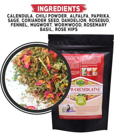 Non-GMO Backyard Chicken Nesting Herbs (5 oz) - Naturally Keep Parasites Worms and Other Pests Away Backyard Chicken Supplies Backyard Chicken Feed WormBGone 142 g (Pack of 1) - Buy Online on GoSupps.com