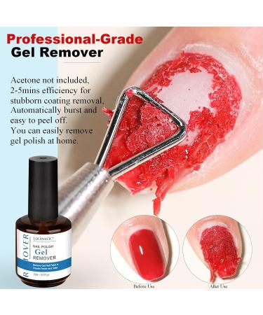 LOUINSTIC Gel Nail Polish Remover - Fast 2-5 Minute Gel Polish Removal (2pcs) | Nail Polish Remover Tool Included - Buy Online on GoSupps.com