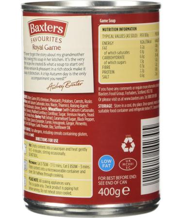 Baxters Favourites Royal Game 400g - Premium Game Meat Soup from Scotland - Buy Online on GoSupps.com