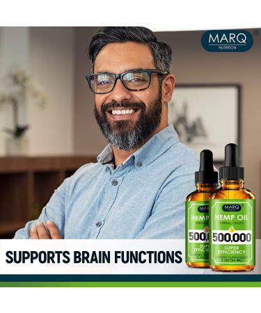 High-Potency Colorado Hemp Oil (2 Pack) 500,000 - Natural Omega 3 6 9 Source - Restful Sleep - Made in USA - Buy Online on GoSupps.com
