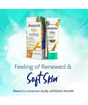 Asepxia Face Peel Exfoliator with Natural Pineapple Enzyme 2.5 oz | Gentle Cleansing Gel for Hydrating and Exfoliating Skin - Buy Online on GoSupps.com