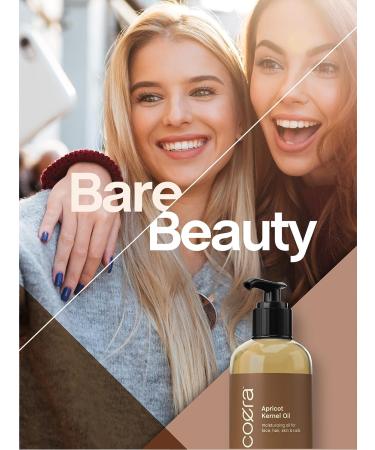 Organic Apricot Kernel Oil - 8 fl oz | Moisturizing for Face, Hair, Skin & Nails | Paraben-Free, SLS-Free, Fragrance-Free - 1 Pack - Buy Online on GoSupps.com
