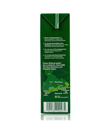 Berchtesgadener Land 5-Pack H-Full Milk 3.5% - Premium Mountain Farmer's Milk in 1L Packs - International Shipping Available - Buy Online on GoSupps.com
