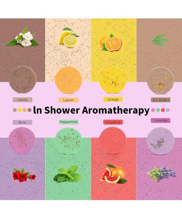 8Pcs Shower Steamers Set - Aromatherapy Relaxing Gift for Women | Essential Oil Bath Bomb Fizzies for Mom, Female Friends - Perfect for Christmas, Valentine's, Mother's Day - Buy Online on GoSupps.com