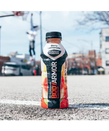 BODYARMOR Berry Lemonade Sports Drink - 12 Pack | Natural Flavors, Electrolytes & Vitamins for Athletes - Buy Online on GoSupps.com