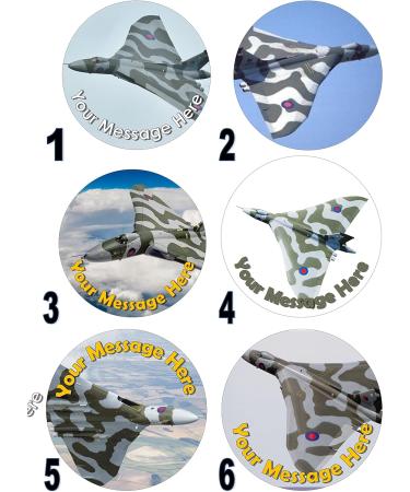 cakes edible RAF Vulcan Bomber Round 7.5 inch party decoration Topper on Icing/Fondant/Frosting Sheet - Buy Online on GoSupps.com