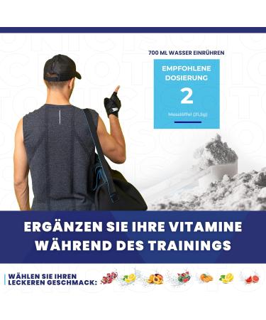 Bulk Isotonic Beverage Powder - 700g Iced Lemonade | Electrolyte Sports Drink with Magnesium Sodium & Vitamins | Dietary Supplements for Hydration - Buy Online on GoSupps.com