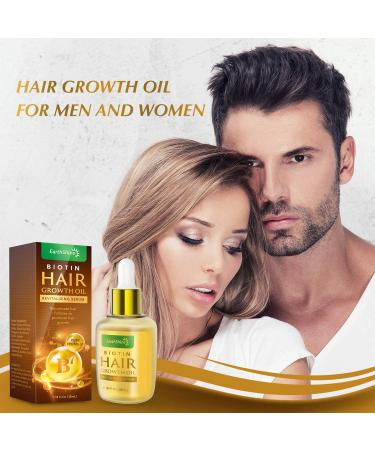 Hair Growth Serum - Biotin Oil for Thicker, Stronger Hair | Prevent Hair Loss - 1.18 Oz - Buy Online on GoSupps.com