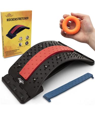 I.L.A.Back extensor for posture correction backing back pain against back pain fitness device back massage massage device with German instructions with free massage ring